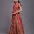 Gajari Colour Embroidered Attractive Party Wear  Lehenga choli 