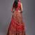 Gajari Colour Embroidered Attractive Party Wear  Lehenga choli 