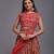 Gajari Colour Embroidered Attractive Party Wear  Lehenga choli 