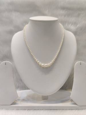 Mannat raj pearls and jewellers natural fresh water hyderabadi pearls exclusive designer necklace set 1