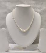 Mannat raj pearls and jewellers natural fresh water hyderabadi pearls exclusive designer necklace set