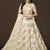 white sequins slub silk wedding lehenga set choli with dupatta with dupatta