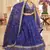 Blue Organza Thread Zari Dori & Sequins Embroidery Work Wedding Festival Party Wear Designer Lehenga Choli