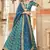 Blue Art Silk Thread Zari Dori & Sequins Embroidery Work Wedding Festival Party Wear Designer Lehenga Choli
