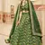 Green Art Silk Thread Zari Dori & Sequins Embroidery Work Wedding Festival Party Wear Designer Lehenga Choli