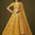 Yellow Slub Silk Dori Sequins & Zari Embroidery Work Wedding Festival Party Wear Designer Lehenga Choli