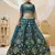 Blue Art Silk Sequince Foil & Zari Embroidery Work Wedding Festival Party Wear Designer Lehenga Choli