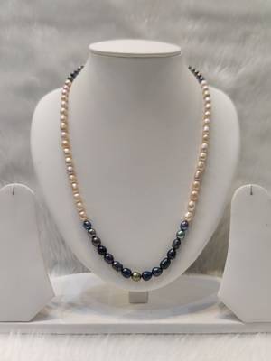 Mannat raj pearls and jewellers natural fresh water hyderabadi pearls beautiful designer necklace set 1