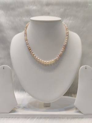 Mannat raj pearls and jewellers natural fresh water hyderabadi pearls charming and designer necklace set 1