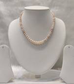 Mannat raj pearls and jewellers natural fresh water hyderabadi pearls charming and designer necklace set