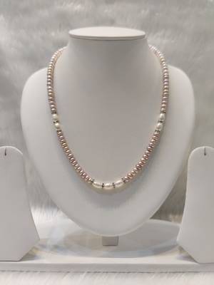 Mannat raj pearls and jewellers natural fresh water hyderabadi pearls exclusive designer necklace set 1