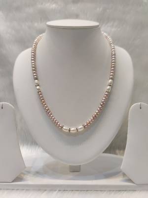 Mannat raj pearls and jewellers natural fresh water hyderabadi pearls exclusive designer necklace set 2