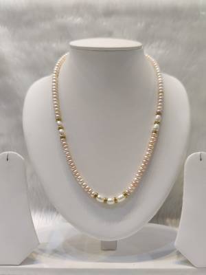 Mannat raj pearls and jewellers natural fresh water hyderabadi pearls unique designer necklace set 1