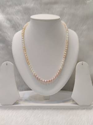 Mannat raj pearls and jewellers natural fresh water hyderabadi pearls unique designer necklace set 1