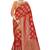 Trendmalls  Red Silk Embroidered Jacquard Work Party Wear Saree With Blouse