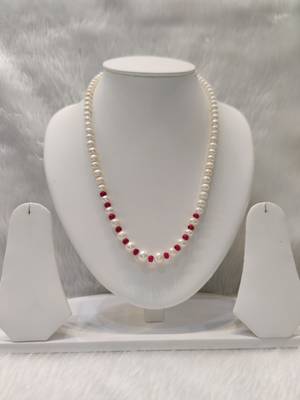 Mannat raj pearls and jewellers natural fresh water hyderabadi pearls exclusive designer necklace set 2