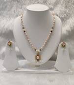 Mannat raj pearls and jewellers natural fresh water hyderabadi pearls charming and designer necklace set