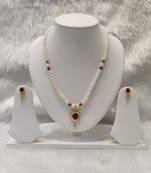Mannat raj pearls and jewellers natural fresh water hyderabadi pearls daily wear designer necklace set