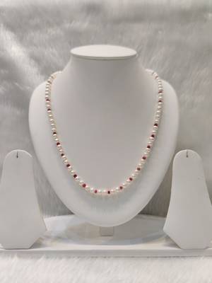 Mannat raj pearls and jewellers natural fresh water hyderabadi pearls charming and designer necklace set 1