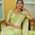 LIGHT PARROT GREEN MOST GORGEOUS LINNEN SILK SAREE