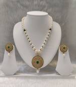 Mannat raj pearls and jewellers natural fresh water hyderabadi pearls daily wear designer necklace set