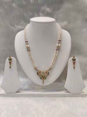Mannat raj pearls and jewellers natural fresh water hyderabadi pearls daily wear raani haar 2