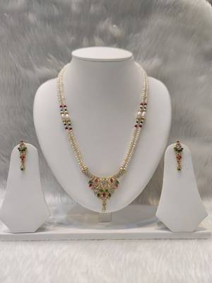 Mannat raj pearls and jewellers natural fresh water hyderabadi pearls daily wear raani haar 3