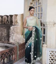   Shaded Handcrafted Gota Patti Organza Saree