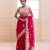 Geroo Jaipur Pink Shaded Handcrafted Gota Patti Organza Saree