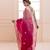 Geroo Jaipur Pink Shaded Handcrafted Gota Patti Organza Saree