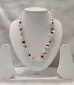 Mannat raj pearls and jewellers natural fresh water hyderabadi mother of pearls elegant designer necklace set