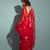 Geroo Jaipur Red Handcrafted Gota Patti Organza Saree