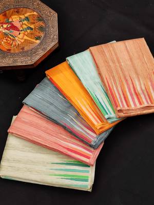 SEA GREEN MOST GORGEOUS TUSSAR SILK SAREE 4