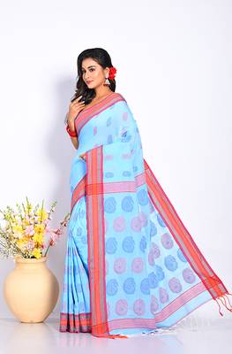 COTTON JAMDANI SAREE 3