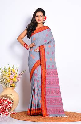COTTON JAMDANI SAREE 1