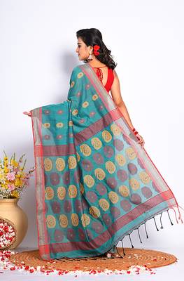 COTTON JAMDANI SAREE 4
