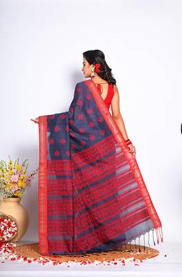 COTTON JAMDANI SAREE 4
