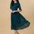 Georgette a-line midi dress
