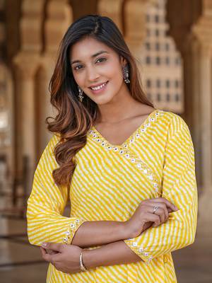 women yellow floral anarkali dress 4