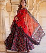 women black floral cholis lehenga choli