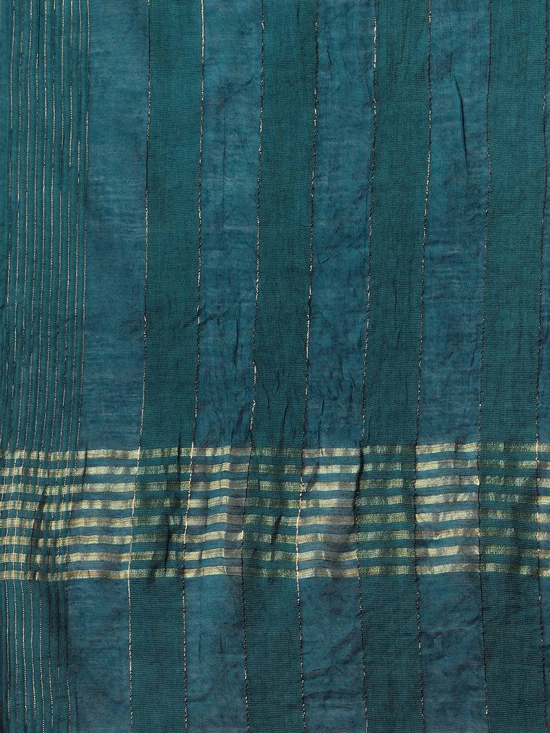 Aqua blue Sequence Embroidered Kurta Pant and Dupatta Set