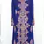 Navy Blue full sleeve embroidered Moroccan Kaftan With Sun-proof hijab