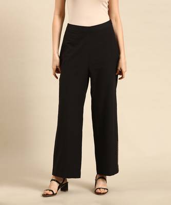 Black cotton embroidered co ord set 4