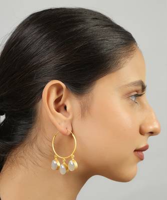 Classic gold hoop earrings 1