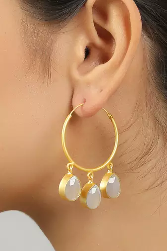 Classic gold hoop earrings