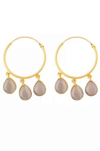 Classic gold hoop earrings