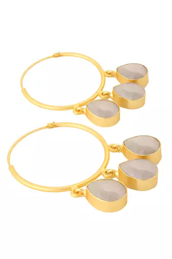 Classic gold hoop earrings