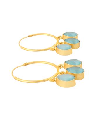 Contemporary gold hoop earrings 4