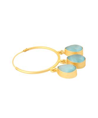 Contemporary gold hoop earrings 5