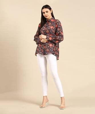 Pastel printed muslin top 1